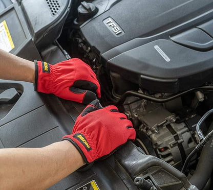 High Performance Work Gloves For Men(3 Pairs Pack), High Dexterity Touch Screen For Multipurpose,Excellent Grip (Large)