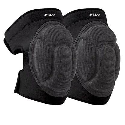 Men/Women Knee Pads for Cleaning,House Work,Scrubbing Floors, Gardening kneepad for Carpet Installations Welding, Adjustable Flooring Knee Protectors Cushion for Christmas, Black L. (1 Pair)