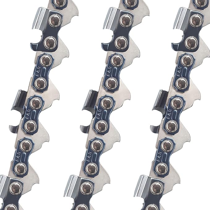 E & S 3 Pack 18 Inch Chainsaw Chain .325" Pitch .063" Gauge 68 Drive Links Semi-Chisel Chain Saw Chains for Husqvarna, Poulan, Craftsman, Greenworks and More Chainsaw Brands