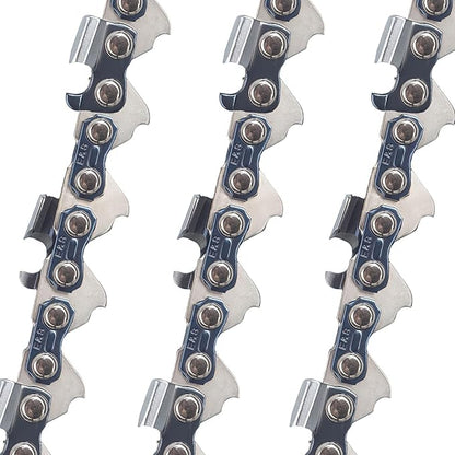 E & S 3 Pack 18 Inch Chainsaw Chain .325" Pitch .063" Gauge 68 Drive Links Semi-Chisel Chain Saw Chains for Husqvarna, Poulan, Craftsman, Greenworks and More Chainsaw Brands