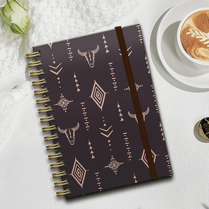 Cute Spiral Journal Notebook,Binding with Premium Paper for Girl Women,Cool Funny 120 Pages,100gsm A5 College Ruled NotebookJournal,Perfect for Gifts Nurse Teacher Women(Cute Cow)