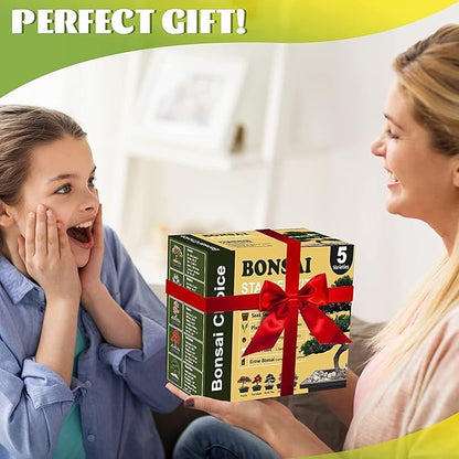 Indoor Starter Kit with Complete Planting Tools, Gardening DIY Gift for Plant Lovers