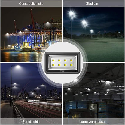 400W Outdoor LED Flood Light, 40000LM Super Bright, 110-285V, IP66 Waterproof, 6000K Daylight White Security Lights,Lighting for Playground Yard Stadium Lawn Ball Park