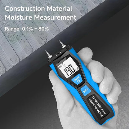 Wood Moisture Meter for Lumber Pin-type Moisture Meter for Drywall with LCD Display Moisture Detector for Walls Moisture Sensor for House Firewood Moisture Reader for Wood Wall Water Leak Detector