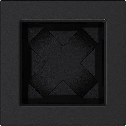 Mayne Fairview 28-Inch Self-Watering Tall Planter with Reversible Planter Insert, Classic Inset Panels, New England Architecture Design, UV & Weather Resistant, Indoor/Outdoor Use, Black