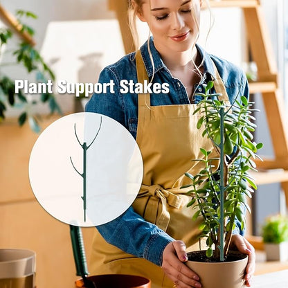 10pcs Stackable Monstera Plant Support Stakes for Indoor and Outdoor Plants, Garden Accessories for Climbing Potted Plants, Ideal for Vine Training and Stem Stabilization