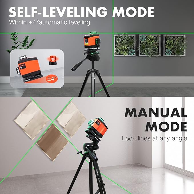 K4 4D Laser Level with Tripod, Class Ⅱ