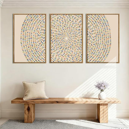 Anyzal Jesus Feeds the 5000 Wall Art Framed Christian Wall Decor Large Jesus Painting for Living Room Bedroom Dining Room 24x36 Inch