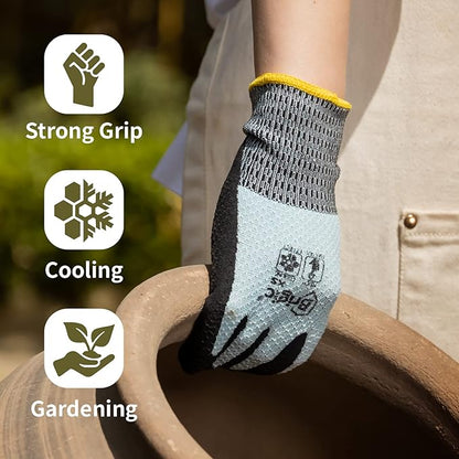 Gardening Gloves - Cooling, Thin, Touch, Outdoor work garden gloves for women, gardening tool for yard landscaping
