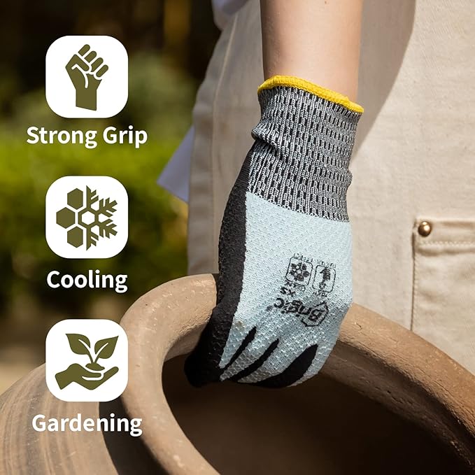 Gardening Gloves - Cooling, Thin, Touch, Outdoor work garden gloves for women, gardening tool for yard landscaping