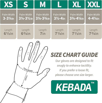 Kebada 50-Paris XL Work Gloves for Men and Women, Nitrile Coated Safety Protective Gloves with Grip, Ideal for Warehouse, Delivery, Light Duty Construction Work