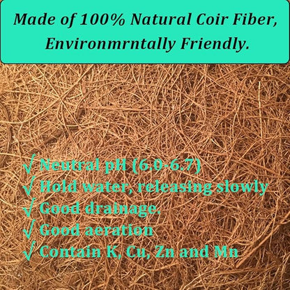 4PCS Coco Liner for Hanging Basket - 10 Inch Round - 100% Natural Planter Liner Replacement