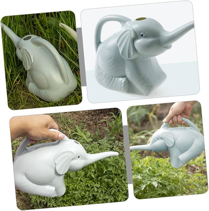 COHEALI 2pcs Elephant Watering Can with Long Spout for Indoor Outdoor Plants Cartoon Design Pot Kettle for Precise Gardening and Easy Plant Irrigation