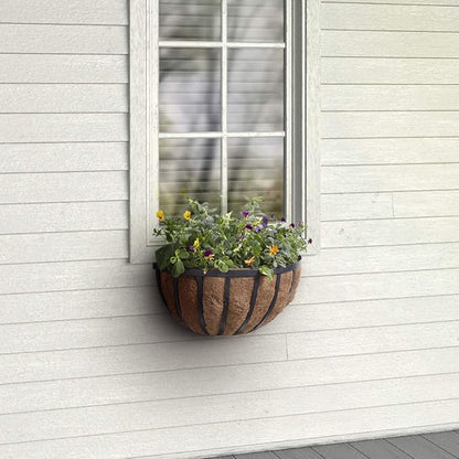 Arcadia Garden Products 1528 Solstice Series Wall Manger Planter, 20 inches, 20"