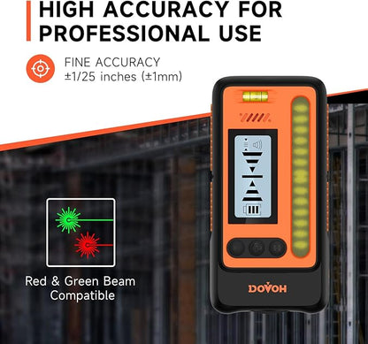 Outdoor Laser Level 360 Self Leveling with Receiver and Tripod, Class Ⅱ