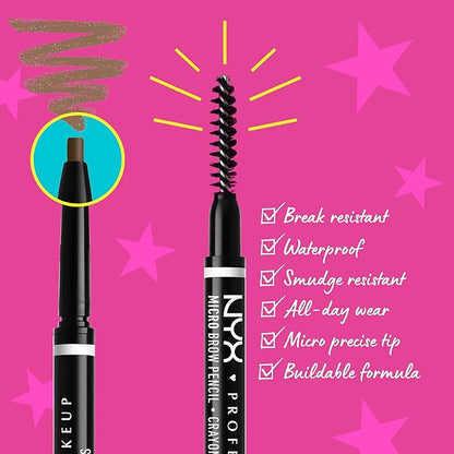 NYX PROFESSIONAL MAKEUP Micro Brow Pencil, Precise Eyebrow Pencil - Espresso