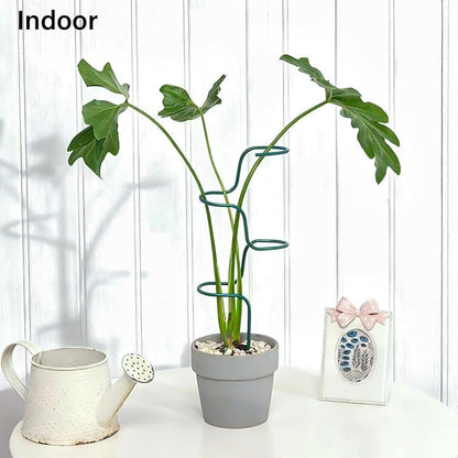 Set of 3 Sturdy Metal Plant Support Stakes for Indoor & Outdoor Use - Garden Trellis for Hydrangeas, Monstera, Flowers, Herbs, and Seedlings - Ideal for Small to Medium Plants