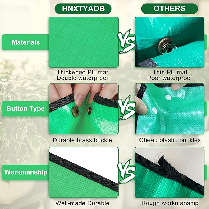2 PCS 27 "x 27" Repotting Mat for Indoor Plant Transplanting and Mess Control Thickened Waterproof Potting Tray Foldable Succulent Potting Mat Portable Gardening Mat Green