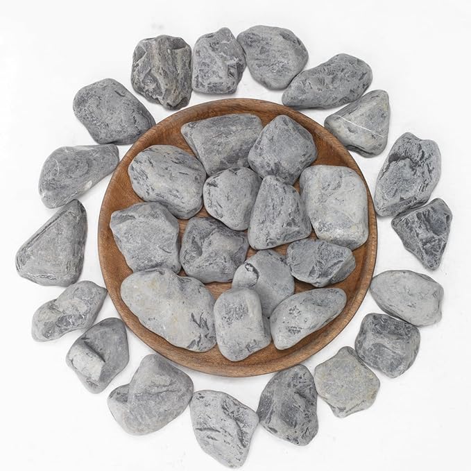 LOIOOJ Black Natural Gravel, 2-2.5 Inch Decorative Stones for Plants, Garden, and Landscaping – 40LB, Ideal for Walkways, Vases, Crafting, Home Decor, and Outdoor Landscaping