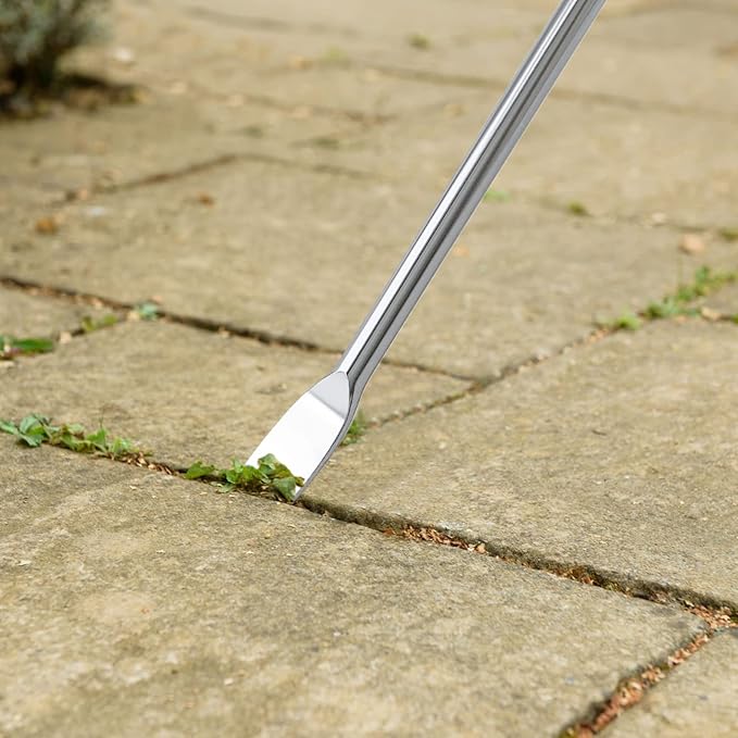 2 Pcs Dandelion Weeder Puller Tool with Soft Handle, Stainless Steel Garden Weed Remover Tool Weed Puller Tool Garden Weeder for Lawn Farmland Transplant Gardening Plant Tool