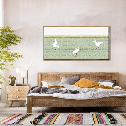 ANHUIB Large Matisse Wall Art Framed Modern Wall Decor Green Line Art Print Abstract Painting for Living Room Nursery Bedroom 20x40 Inch