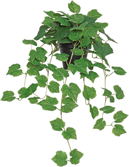 TOCHGREEN Artificial Plants Fake Pothos Ivy Plant Silk Plant for Home Decor Indoor in Pot,Faux Hanging Plant Realistic Small Faux Potted Plant for Bedroom Shelf Office Indoor Outdoor Decor (1PC)