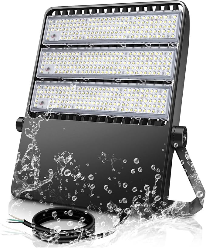 360W Stadium Flood Light Fixture Outdoor LED, 50800 LM 110-270v Commercial Super Bright Yard Light 5000k, IP65 Waterproof Exterior Yoke Mount Lighting Security for Arena, Field, Sport, Court