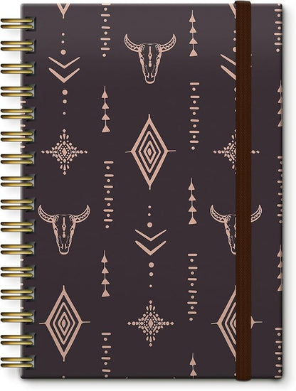 Cute Spiral Journal Notebook,Binding with Premium Paper for Girl Women,Cool Funny 120 Pages,100gsm A5 College Ruled NotebookJournal,Perfect for Gifts Nurse Teacher Women(Cute Cow)