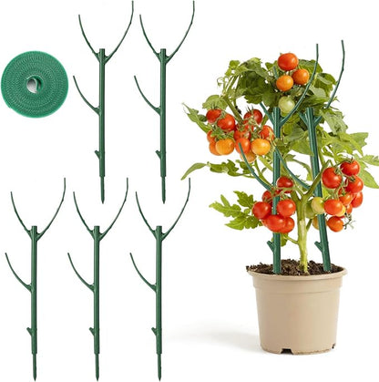 5 Pack Stackable Monstera Plant Support, Garden Plant Support Stakes for Indoor Outdoor Plants, Climbing Plant Support Structures Plant Holder Stick Moss Pole for Support Tall Potted Plants (5 Pack)