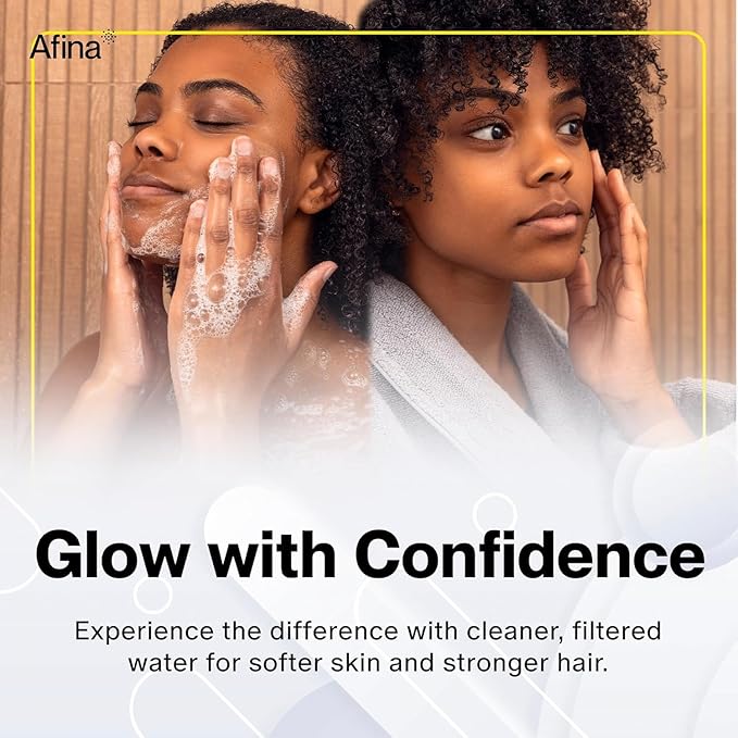 Afina Filtered Shower Head, Shower Filter for Hard Water | Improves Skin & Hair by Removing Chlorine & Toxic Chemicals from Hard Water (1.8 Gallon Per Minute California, Chrome)
