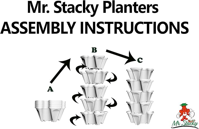 Large Stackable Planters (Stone)
