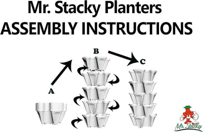 Large Stackable Planters (Stone)