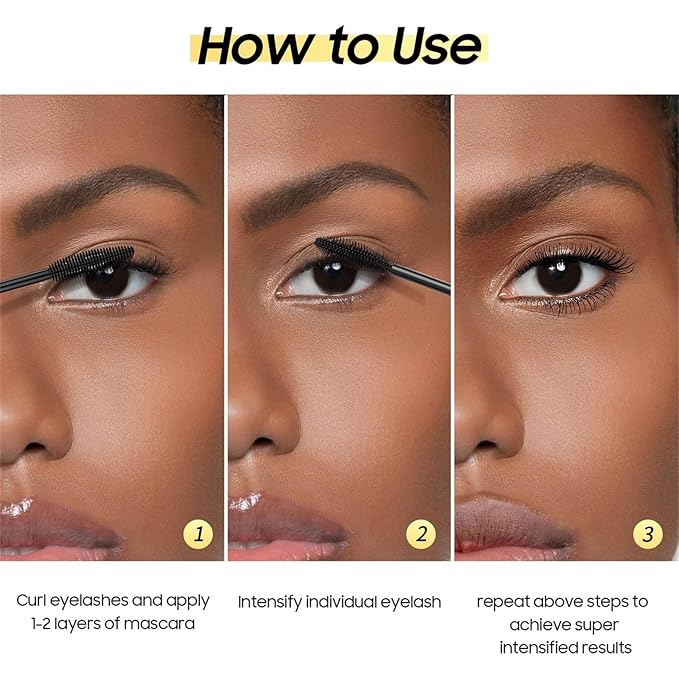 New Liquid Mascara Black, Lash Extensions and Waterproof Mascara Volumizing & Lengthening, Curling Eyelashes and Fast Dry, Exquisitely Full, Create Charming Eye Makeup