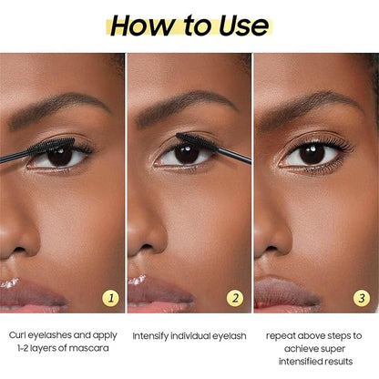 New Liquid Mascara Black, Lash Extensions and Waterproof Mascara Volumizing & Lengthening, Curling Eyelashes and Fast Dry, Exquisitely Full, Create Charming Eye Makeup