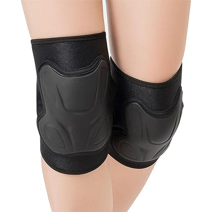 Work Knee Pads for Kneeling Men & Women, Safety Soft Cushioned knee Pad with Non-Slip Straps and Heavy Duty Cap, Perfect for Flooring, Carpeting, Floor Installation, Industrial Workers for Christmas, Black XL (1 Pair)