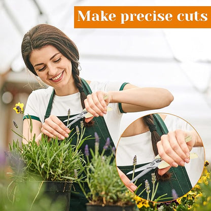 20 Pcs Garden Flower Shears Pruning Scissors Heavy Duty Plant Scissors Trimming Garden Clippers Hand Tree Pruner for Yard Gardening Plants Hedge Flower Tree Cutting Secateurs (Beige)