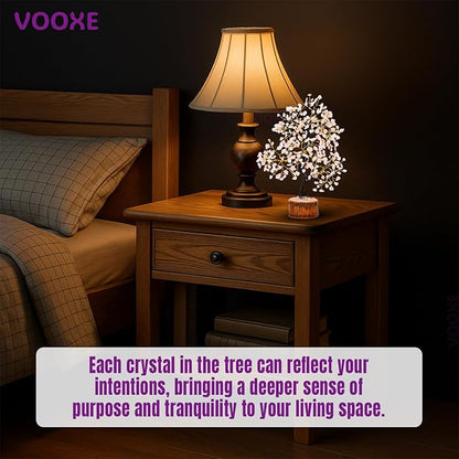 Rose Quartz Tree Handmade Healing Gemstone Bonsai Home, Office, & Desk Decor - Feng Shui Money Tree with Crystals & Healing Stones (Rose Quartz Crystal)