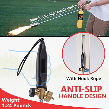Weed Torch Propane Burner with High Output, Propane Torch Weed Burner with Igniter,Weed Torch for Outdoor Weeding (Black Only Torch)