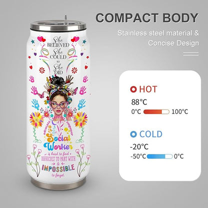Social Worker Tumbler for Women, Social Workers Gifts for Office Decor 17oz Tumbler Mug, Appreciation Gifts for Social Works Practitioner, Birthday Graduation Gift Ideas for BSW MSW DSW