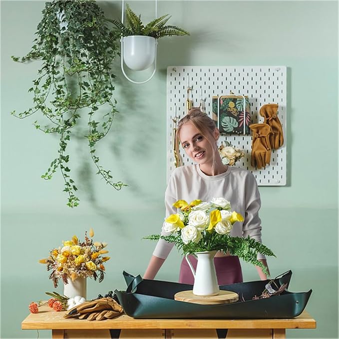BIUWING Leather Plant Repotting Mat,Thickened Waterproof Transplanting Mat,Indoor Succulent Potting Mat for Transplant and Mess Control