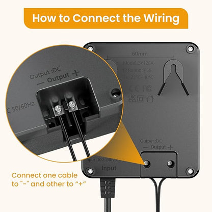 Low Voltage Landscape Lighting Kit, 12W Landscape Lights with Transformer 33FT UL-Listed Wire & Connectors, 2700K Waterproof Outdoor Garden Lights for Yard House Tree 12V-24V
