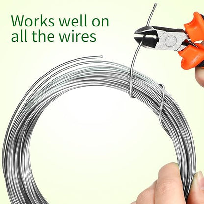 Mudder 5 Roll Aluminum Bonsai Training Wire Tree 160 Feet Total with Bonsai Wire Cutter Anodized Training for Holding Branches Small Trunks(Modern)