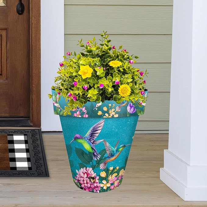 Briarwood Lane Springtime Hummingbirds Large Planter