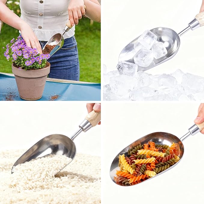 Soil Scoop Multipurpose Garden Scoop for Potting, Transplanting and Outdoor Use in Shop, Bar, Restaurant, Kitchen, Tea Shop