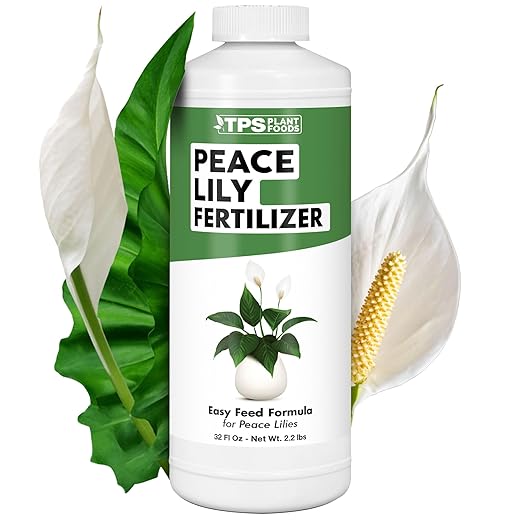 Peace Lily Fertilizer, Complete Liquid Peace Lily Plant Food, 32 oz (1 Quart)