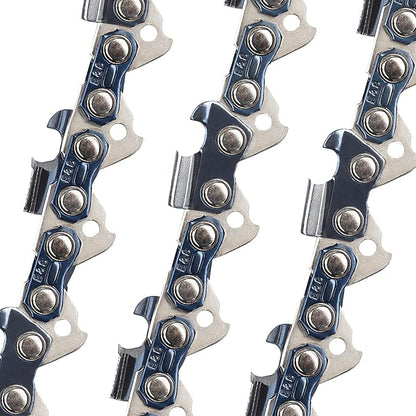 E & S 3 Pack 20 Inch Chainsaw Chain .325" Pitch .058" Gauge 78 Drive Links Semi-Chisel Chain Saw Chains for Husqvarna, Poulan, Craftsman, Greenworks and More Chainsaw Brands