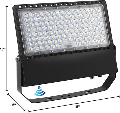 Juyace 240W Led Flood Light Dusk to Dawn Outdoor Lighting 5000K IP65 for Commercial Building Parking lot Farm Yard