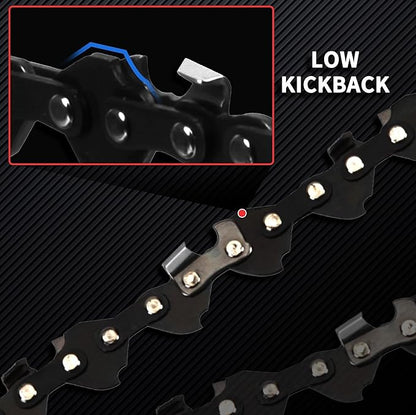 E & S 3 Pack 5 Inch Chainsaw Chain 0.30" Pitch .043" Gauge 28 Drive Links Semi-Chisel Chain Saw Chains for Husqvarna, Poulan, Craftsman, Greenworks and More Chainsaw Brands