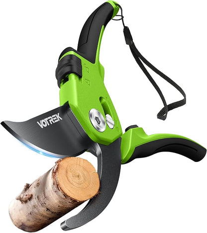 Pruning Shears for Gardening, [Patented Stepless Handle Opening] - Garden Clippers with Ultra-Sharp SK5 Steel for Weak Hand, Universal Fit for All Hand Sizes, Effortlessly Cuts 1-Inch Branches
