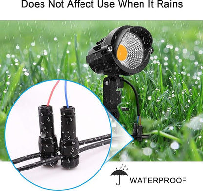 iCreating 30Pack Low Voltage Wire Connector AC 12V, Landscape Lighting Connectors Waterproof for 12/2 14/2 Gauge Low Voltage Wire Connectors for Outdoor Path Lights Spotlights In-Ground Lights